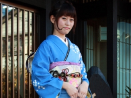 お姉さまの振袖を妹さんが着られました